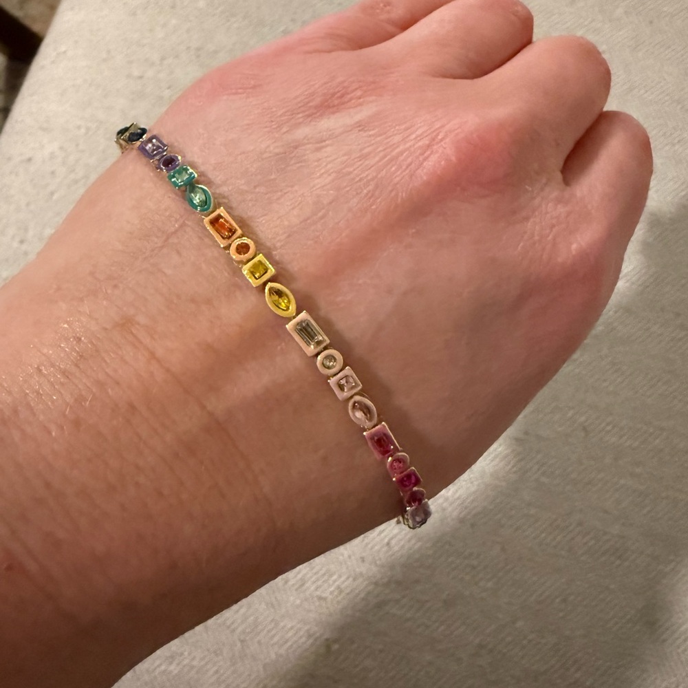 Rainbow stone BaubleBar bracelet